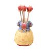 Fruit Fork European Style Evening Gown Resin Crown Stainless Steel Dessert Forks