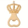 1pc, Crown Bottle Opener - Zinc Alloy Metal for Beer, Wine, and Juice - Perfect for Bars, Pubs, Clubs, Restaurants
