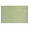 4 Pcs Rose Jacquard Placemats for Dining Table PVC Table Mats Hotel Restaurant Tabletop Mats 17.7x11.8 inch, Green