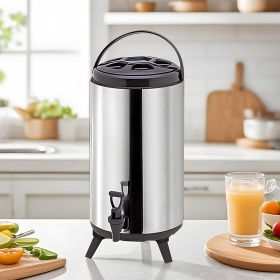SOGA 4X 12L Portable Insulated Cold/Heat Coffee Tea Beer Barrel Brew Pot With Dispenser