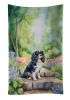 Cavalier Spaniel Spring Path Kitchen Towel Dish Cloths Guest Hand Towel Decorative Bathroom Towel for Face,Tea, Dishcloth, Kitchen and Bath