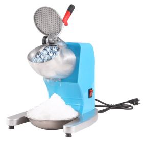 VEVOR Ice Crushers Machine, 220lbs Per Hour Electric Snow Cone Maker with 4 Blades, Stainless Steel Shaved Ice Machine with Cover and Bowl