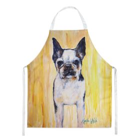 Boston Terrier Walker Two Apron Cooking Kitchen Server Baking Crafts Gardening for Adult Women Men, Unisex, Large, Multicolor