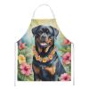 Rottweiler Luau Apron Cooking Kitchen Server Baking Crafts Gardening for Adult Women Men, Unisex, Large, Multicolor