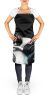 Boston Terrier Spot In The Sun Apron Cooking Kitchen Server Baking Crafts Gardening for Adult Women Men, Unisex, Large, Multicolor