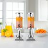 SOGA 2X Single 3L Silver Stainless Steel  Ice Cylinder Clear Juicer Hot Cold