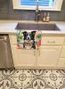 Border Collie Luau Kitchen Towel Dish Cloths Guest Hand Towel Decorative Bathroom Towel for Face,Tea, Dishcloth, Kitchen and Bath