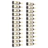 Wall Mounted Wine Rack for 12 Bottles 2 pcs White Iron