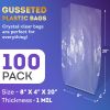 Clear Gusseted Poly Bags