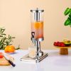 SOGA 2X Single 3L Silver Stainless Steel  Ice Cylinder Clear Juicer Hot Cold