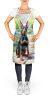 Doberman Pinscher Spring Path Apron Cooking Kitchen Server Baking Crafts Gardening for Adult Women Men, Unisex, Large, Multicolor