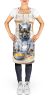 Norwegian Elkhound The Chef Apron Cooking Kitchen Server Baking Crafts Gardening for Adult Women Men, Unisex, Large, Multicolor