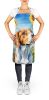 English Foxhound in Sunflowers Apron Cooking Kitchen Server Baking Crafts Gardening for Adult Women Men, Unisex, Large, Multicolor