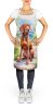 Vizsla Spring Path Apron Cooking Kitchen Server Baking Crafts Gardening for Adult Women Men, Unisex, Large, Multicolor