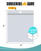 Clear Reclosable Zipper Bags with Hanging Hole, 4 x 4 Inch. Pack of 1000 Resealable Plastic Bags 2 Mil. Poly & Plastic Packaging Bags for Pills