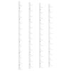 Wall Mounted Wine Rack for 12 Bottles 2 pcs White Iron