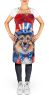 Belgian Tervuren Patriotic American Apron Cooking Kitchen Server Baking Crafts Gardening for Adult Women Men, Unisex, Large, Multicolor