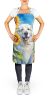 Kuvasz in Sunflowers Apron Cooking Kitchen Server Baking Crafts Gardening for Adult Women Men, Unisex, Large, Multicolor