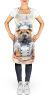 Shar Pei The Chef Apron Cooking Kitchen Server Baking Crafts Gardening for Adult Women Men, Unisex, Large, Multicolor