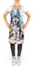 Siberian Husky Spring Path Apron Cooking Kitchen Server Baking Crafts Gardening for Adult Women Men, Unisex, Large, Multicolor