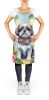 Shih Tzu Luau Apron Cooking Kitchen Server Baking Crafts Gardening for Adult Women Men, Unisex, Large, Multicolor