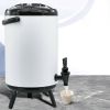 SOGA 4X 8L Stainless Steel Insulated Milk Tea Barrel Hot and Cold Beverage Dispenser