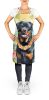 Rottweiler Luau Apron Cooking Kitchen Server Baking Crafts Gardening for Adult Women Men, Unisex, Large, Multicolor