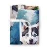 Siberian Husky Spring Path Apron Cooking Kitchen Server Baking Crafts Gardening for Adult Women Men, Unisex, Large, Multicolor