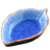 1pc Leaf Shaped Saucer; Handcraft Ceramic Small Plate; Ice Crack Glaze Seasoning Sauce Flavouring Plates; Tableware; Kitchen Supplies; 10.5*7*2.5