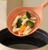 Nylon drainage spoon home kitchen large drainage spoon fishing dumplings fishing noodles spoon strainer food grade high temperature resistant str