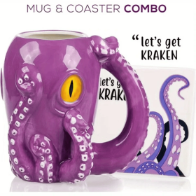 3D Octopus Ceramic Mug, Novel Handmade Octopus Shaped Statue Cup, Festivals Or Birthday Gifts For Coffee And Milk Tea (Option: 1PC)