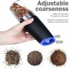 1pc/2pcs Electric Pepper Mill Herb Coffee Grinder Automatic Gravity Induction Salt Shaker Grinders Machine Kitchen Herb Spice Mill Tools (Battery