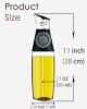 1pc Oil Dispenser Bottle; 17oz Olive Oil Dispenser Oil Sprayer; Clear Glass Refillable Oil And Vinegar Dispenser Bottle With Measuring Scale Pump