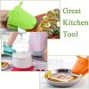 2pcs Oven Mitts, Food Grade High Temperature Resistant Silicone Hand Clip, Baking Gloves, Oven Gloves, Silicone Hippopotamus Heat Insulated Hand
