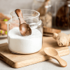 4Pcs Mini Wooden Spoons; Small Spice Condiment Spoon; Sugar Tea Coffee Scoop; Short Handle Wood Spoon; Jam Mustard Ice Cream Wood Spoons; Kitchen