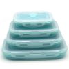 Reusable Pizza Storage Container with  Microwavable Serving Trays - Adjustable Pizza Slice Container to Organize & Save Space - BPA Free, Microwa