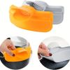 1pc; Anti-Spill Silicone Slip On Pour Soup Spout Funnel; Kitchen Dedicated Anti-Spill Pots Round Edge Deflector Pour Soup Funnel Duckbill Diversi