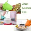 2pcs Oven Mitts, Food Grade High Temperature Resistant Silicone Hand Clip, Baking Gloves, Oven Gloves, Silicone Hippopotamus Heat Insulated Hand