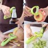 3 Pack Multi-function SCIENTIFIC DESIGN  Original Vegetable Fruit Peeler Carbon Steel Blade easily remove bad piece on potato with convenient pot